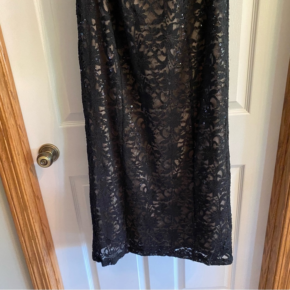 Chic Black Lace Maxi Dress - Picture 13 of 16